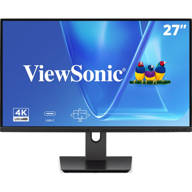 VIEWSONIC Monitor VG2719U-4K, 27", 3840 x 2160, crni